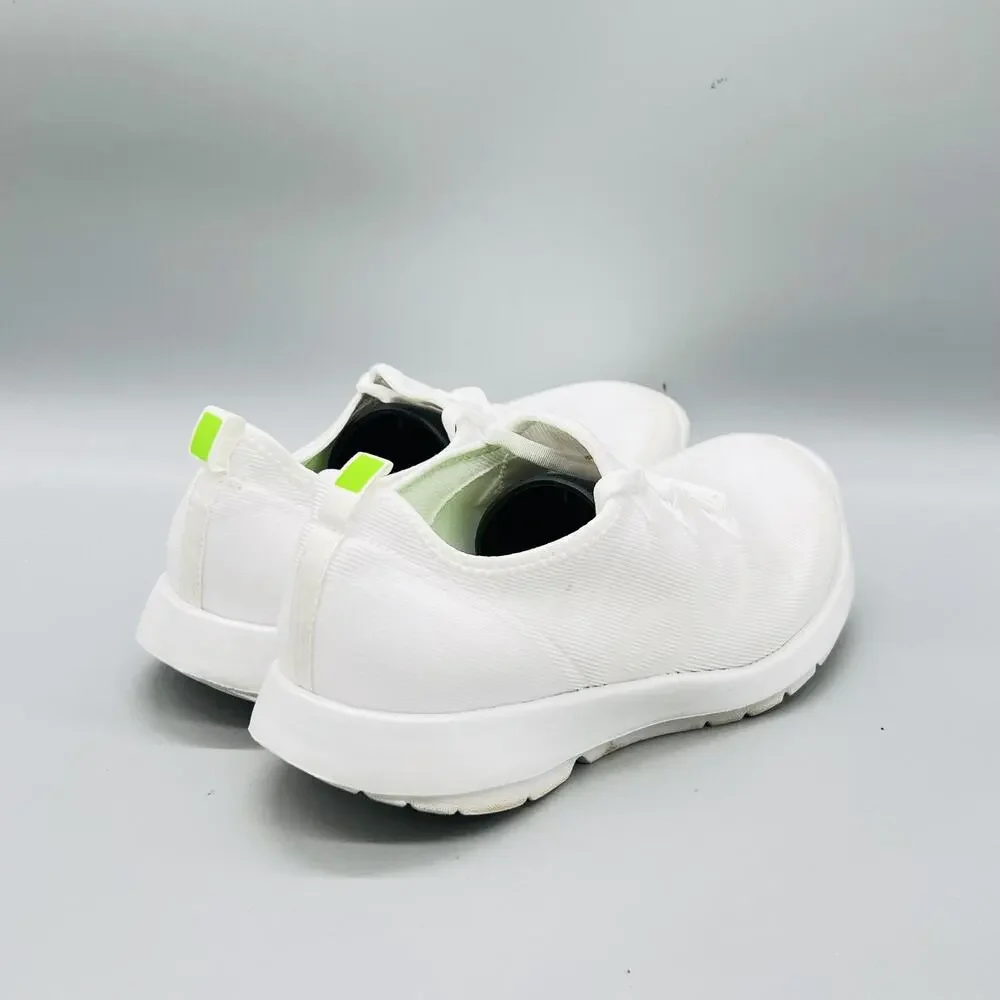 OOFOS Shoes Womens 8.5 White Mesh Low Top Walking Athletic Sneakers Comfort
